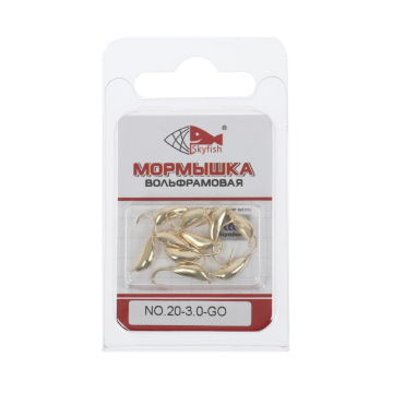 Мормышка вольф. SKYFISH "Рижский банан", золото №20-3.0-GO